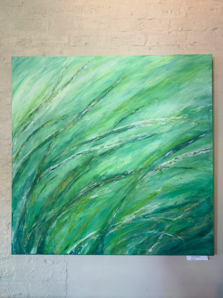Peinture abstraite marine de Joanne G., artiste peintre à Braine-l’Alleud
